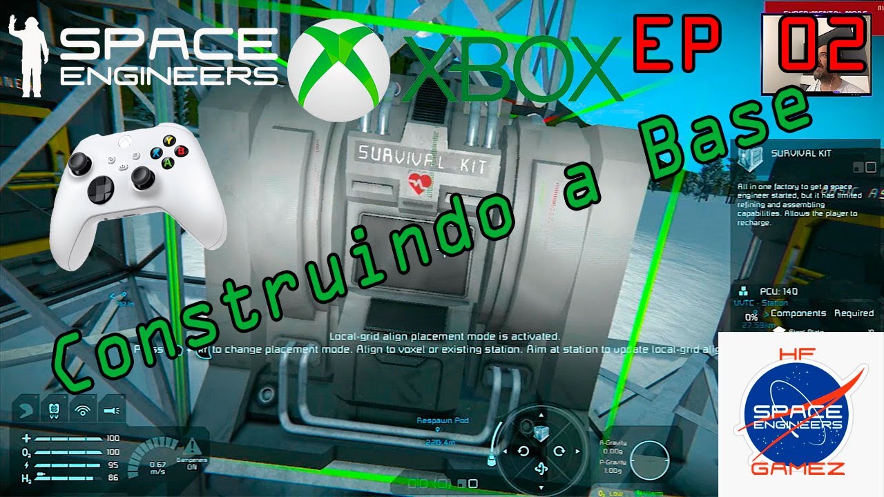 Space Engineers - XBox - Início da Construição da Base (GAMEPLAY ...