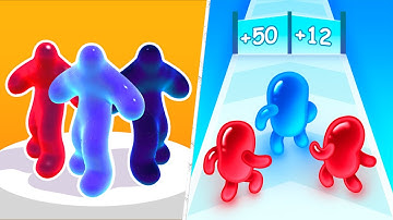 Satisfying Mobile Games 2023 - Blob Runner 3D, Join Blob Clash 3D, Giant Rush, Sandwich Runner...