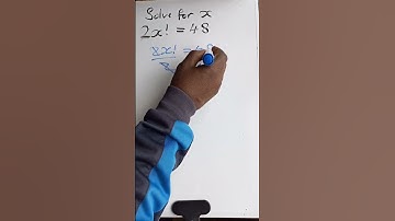 Solving Factorial Equations #factorials #equations #shorts