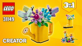 LEGO® Creator 3in1 Flowers in Watering Can (31149)[420 pcs] Boot & Birds | Instructions | TBB