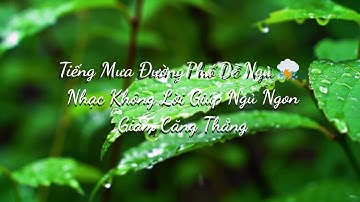 Tiếng Mưa Dễ Ngủ ⛈ | Nhạc Không Lời Giúp Ngủ Ngon, Giảm Căng Thẳng