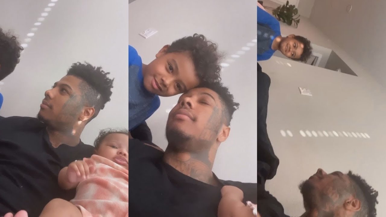 BlueFace’s BM Takes Son’s Phone Away Because He Wrote Name On Wall🤣😭🤦‍♂️