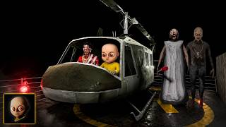 Playing as Granny with Kamla & Baby in Yellow Helicopter Escape 😱🚁 | Granny Chapter 2 screenshot 1
