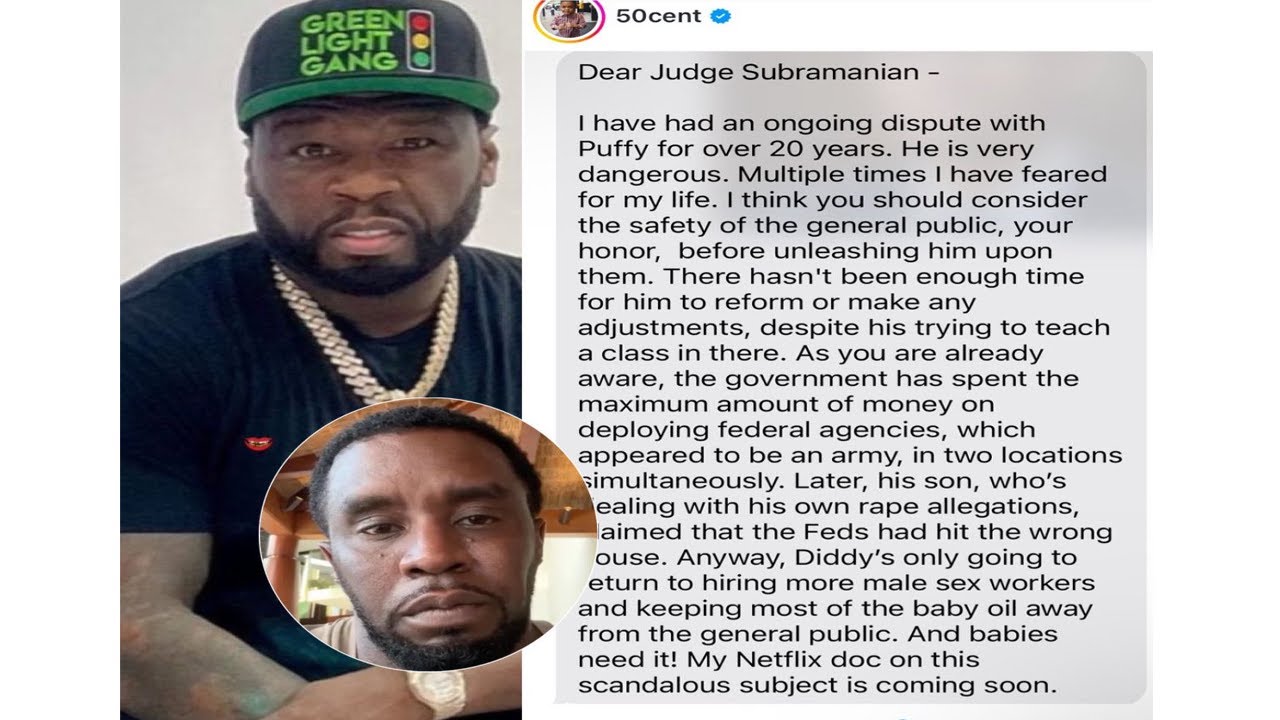 50 Cent’s HILARIOUS Fake Letter to Judge About Diddy 🤣