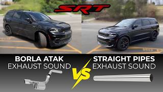 Dodge Durango SRT 6.4L HEMI V8: Borla ATAK vs Straight Pipes!