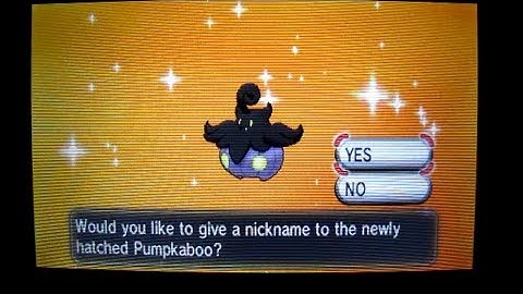Pokemon X & Y SHINY 5IV Pumpkaboo hatched after only 90 eggs via Masuda Method!