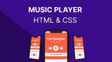 How to create Music player with pure HTML, CSS