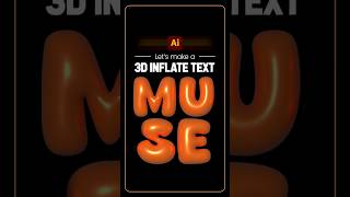 3D Inflate Text Effect in Adobe Illustrator