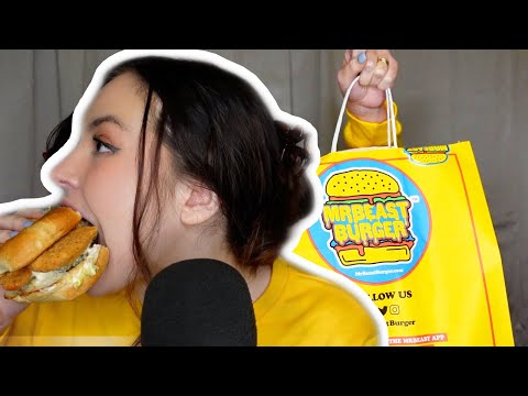 Mr. Beast’s Burger Mukbang and Review (ASMR)