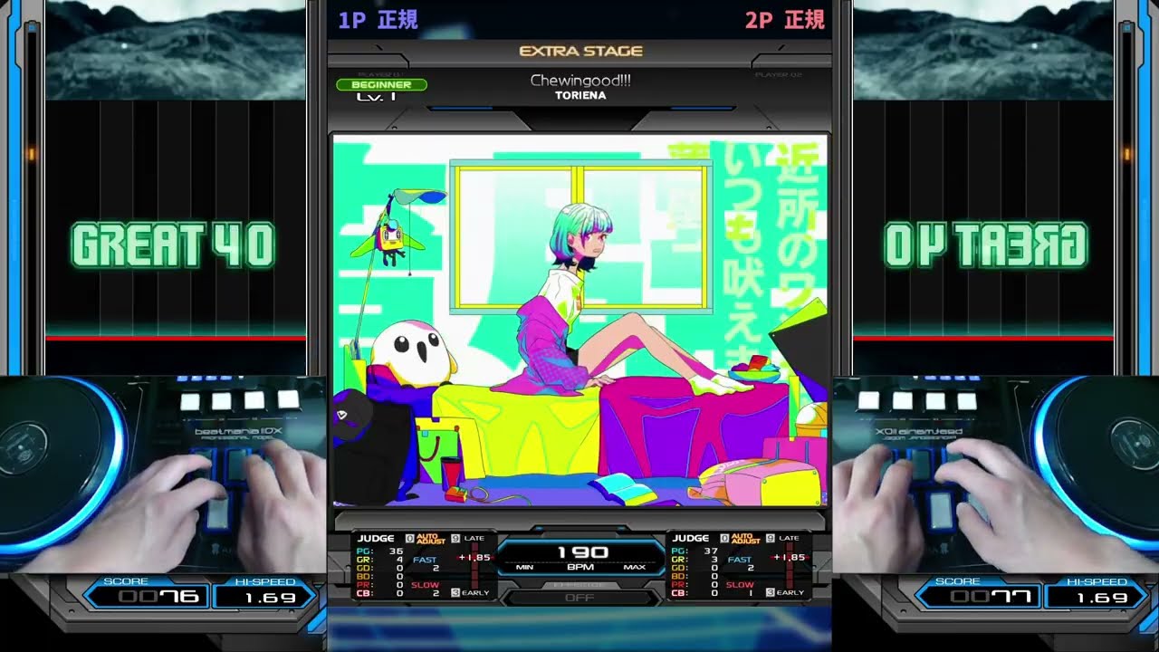 BEGINNER譜面】Chewingood!!!【beatmania IIDX INFINITAS 手元動画