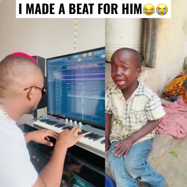 I MADE A BEAT FOR HIM😂😭 #killorbeezbeatz #theredhairproducer