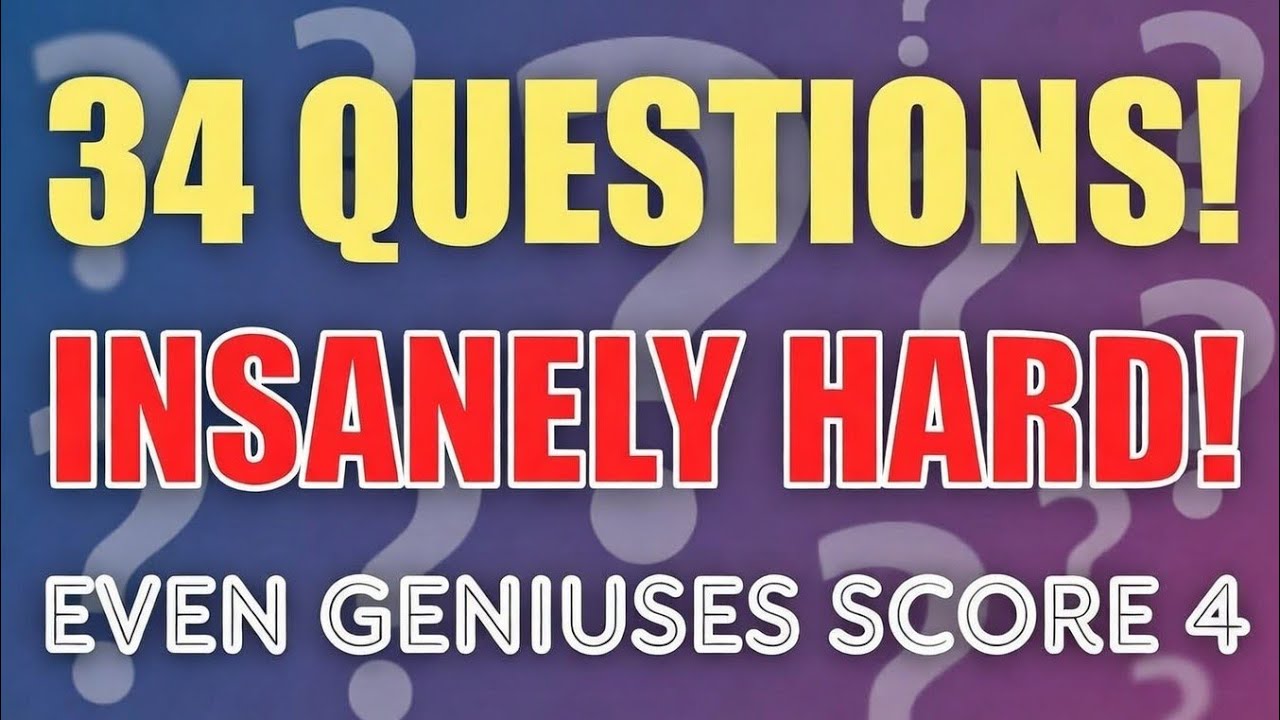 Only 10% of Seniors Pass This New 34-Question Quiz – Can You?