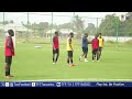 Kocha Boniface Pawasa akizungumza  baada ya mazoezi ya timu ya Programu ya kuendeleza vipaji (TDS)