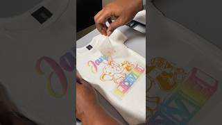 Pressing Gradient Puff HTV Vinyl #puffvinyl #htvvinyl #htvront #onesies #giftideas