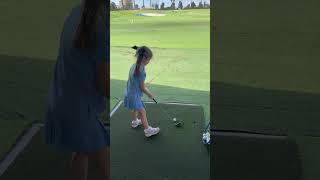 🚀💥 5 years old and smashing irons further than most adults! ⛳️🔥 #GolfTalent #Prodigy #junioropen