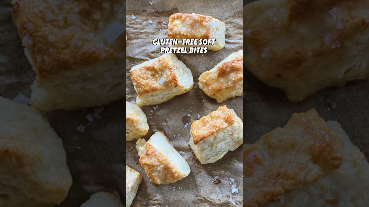 Soft Gluten Free Pretzel Bites #shorts #softpretzel #food #homemade #recipe #glutenfreepretzel