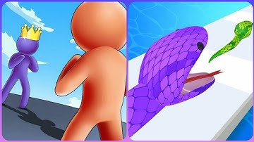 Giant Rush Vs Snake Run Race 3d 🧿😍🧿Max All Update Levels Mobile Gameplay AA3