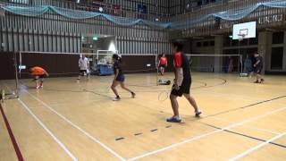 20150823XD文馨+致廷vs惠君+小尤(FUMA Badminton Club)