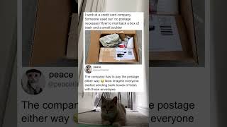 They found a loophole in prepaid postage