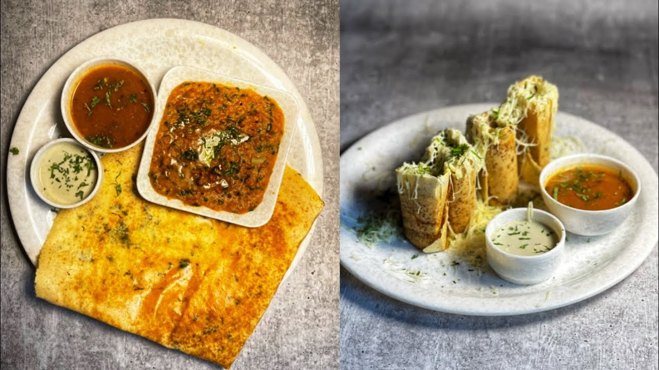 Amul cheese jini dosa Mysore masala dosa surat streetfood best cafe in Surat for south