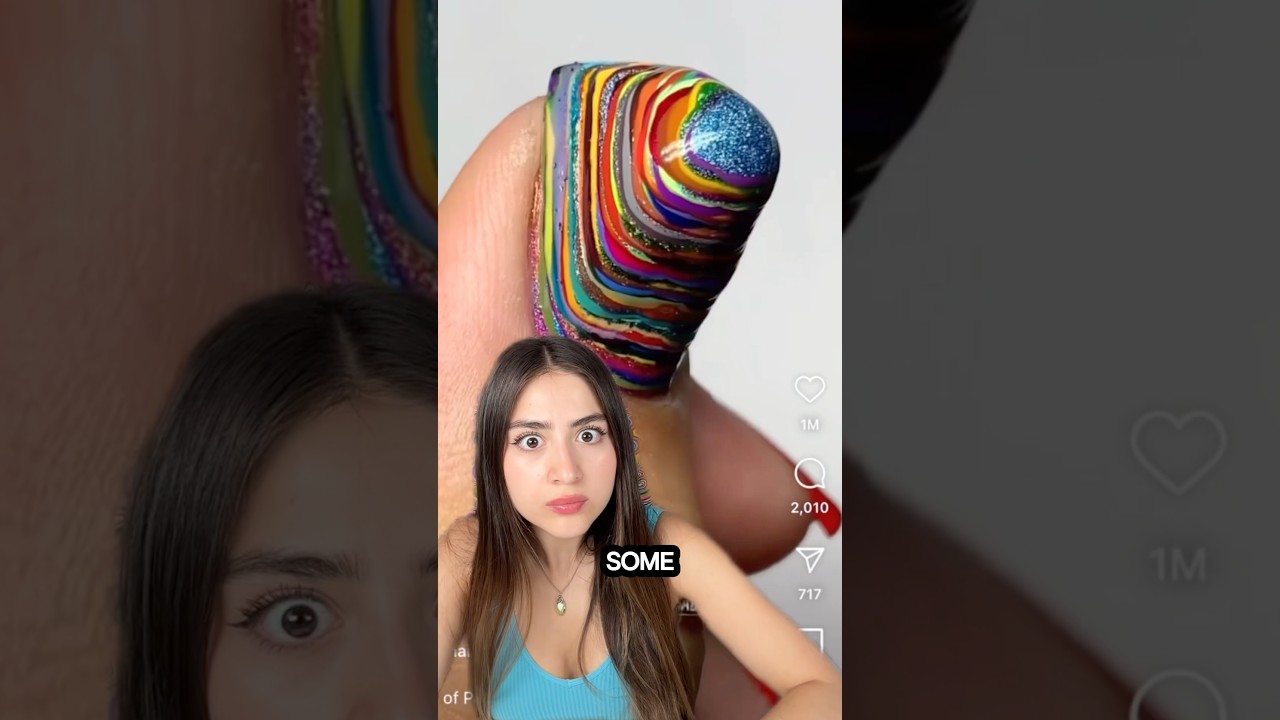 I invented a CRAZY nail trend😱