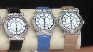 Judith Ripka Stainless Steel Leather Parisian Watch on QVC
