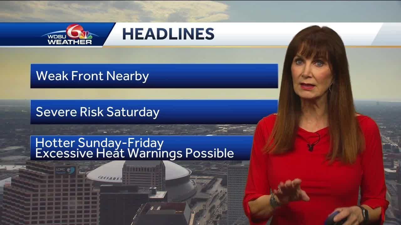 Scattered storms again Saturday afternoon - YouTube