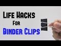 11 binder clips life hacks you can do it yourself diy