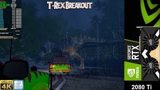 Jurassic Park T.Rex Breakout Demo Very High Settings 4K | RTX 2080 Ti Z i9 9900K 5.1GHz