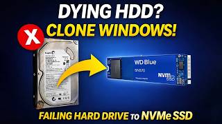 Dying Hard Drive? Clone Windows to SSD (No Reinstall, No Data Loss)