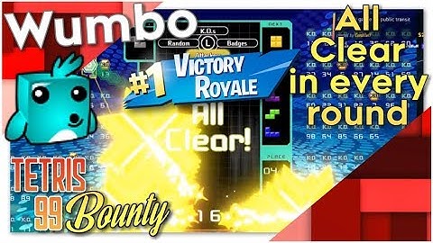 Tetris 99 Bounty - "All Clear in every round"