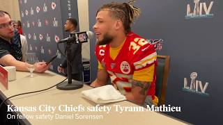 Chiefs safety Tyrann Mathieu on Daniel Sorensen: 'You understand he’s committed to the team'
