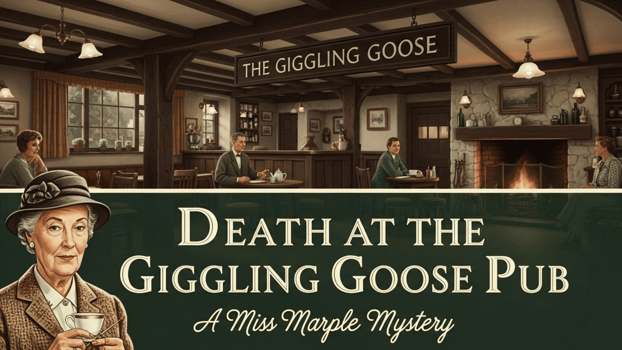 Death at the Giggling Goose Pub | A Miss Marple Mystery
