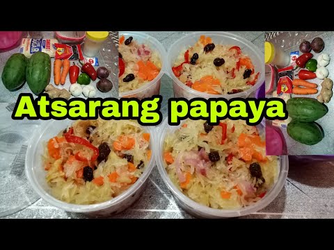 Come rendere papaya atsarang molto semplice ricetta. Bren Vlog