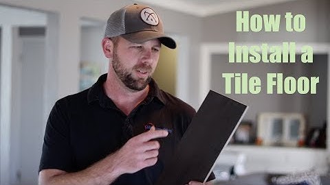 How To Install a Tile Floor (Wood Looking Tile)