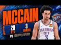 Jared McCain 20 pts 3 threes vs Spurs 2026 PO G5