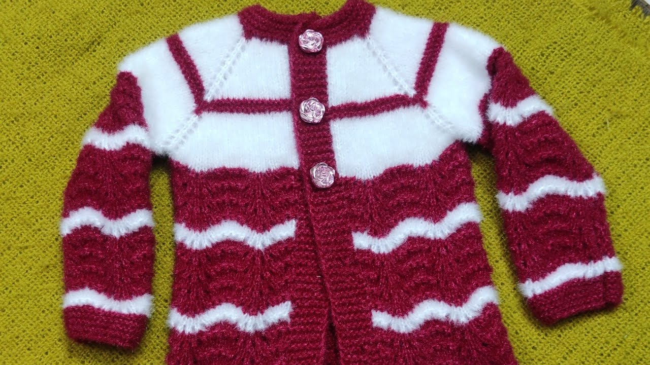 New born❤️baby sweater/full tutorial/आसान तरीका बेबी स्वेटर बनाने का/ #knitnewborbvabysweater