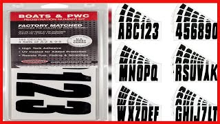 Hardline Products Series 350 3 Inch Boat Registration Kit – Durable, Easy, USCG Compliant
