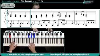 Let It Be - The Beatles - Tuto Cours PIano chords