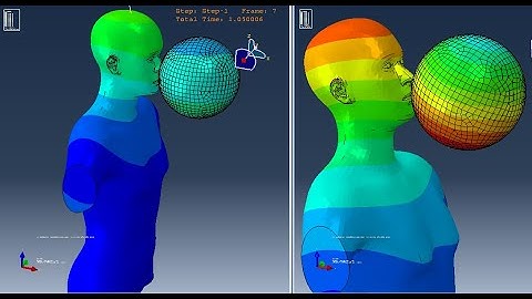 impact ball with human face using ABAQUS