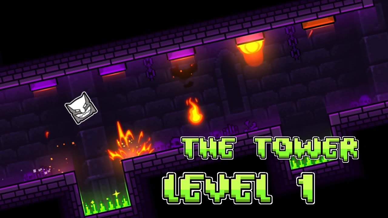 The Tower Level 1 | Geometry Dash 2.2 | All Coins - YouTube