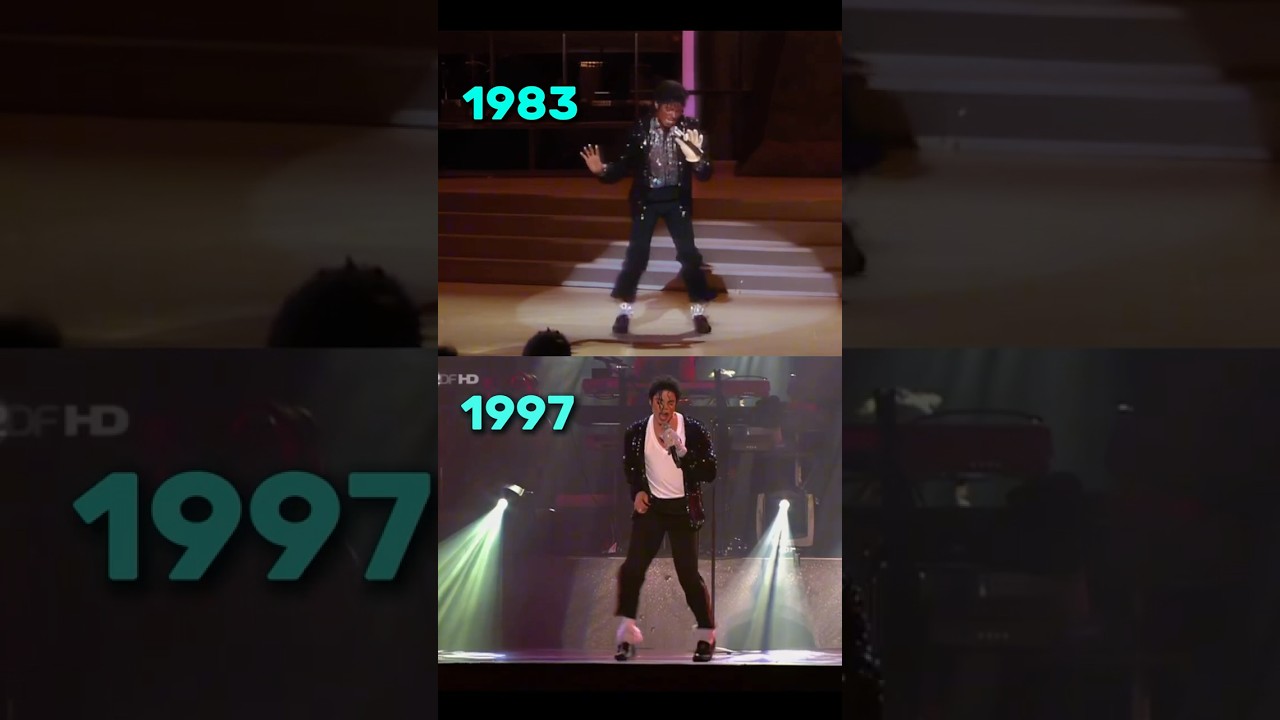 MICHAEL JACKSON HISTORY TOUR 1997 LIVE ANKLE BREAKER VS MOTOWN 1983 BILLIE JEAN LIVE 😯❤️