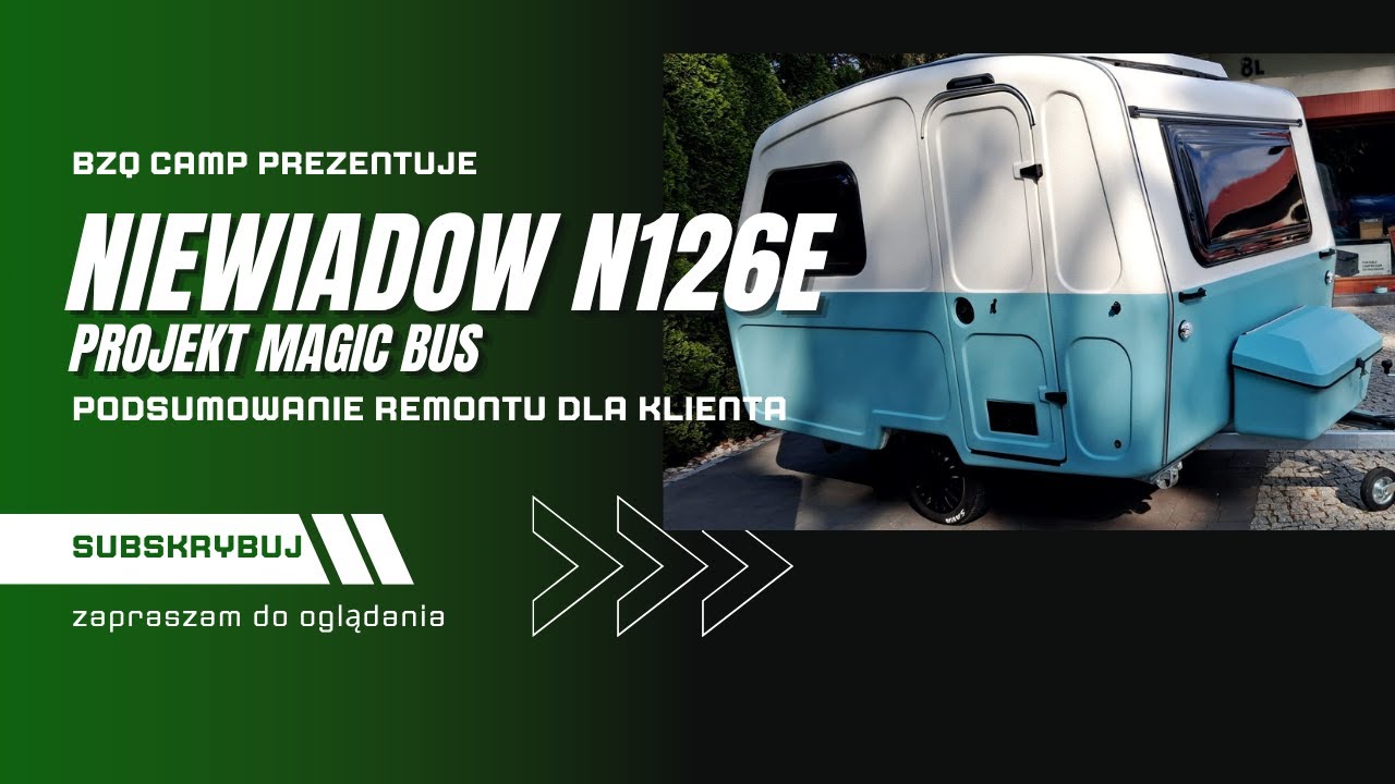 Remont dla klienta Niewiadow N126E, Projekt Magic Bus, #remontprzyczepy #caravanrenovation