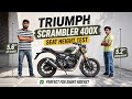 New Triumph Scrambler 400x Seat Height Test | कम हाइट वालो के लिए? | PoweronTorque