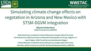 Simulating climate change effects on vegetation with ST-Sim | Ellynne Kutschera (USFS)