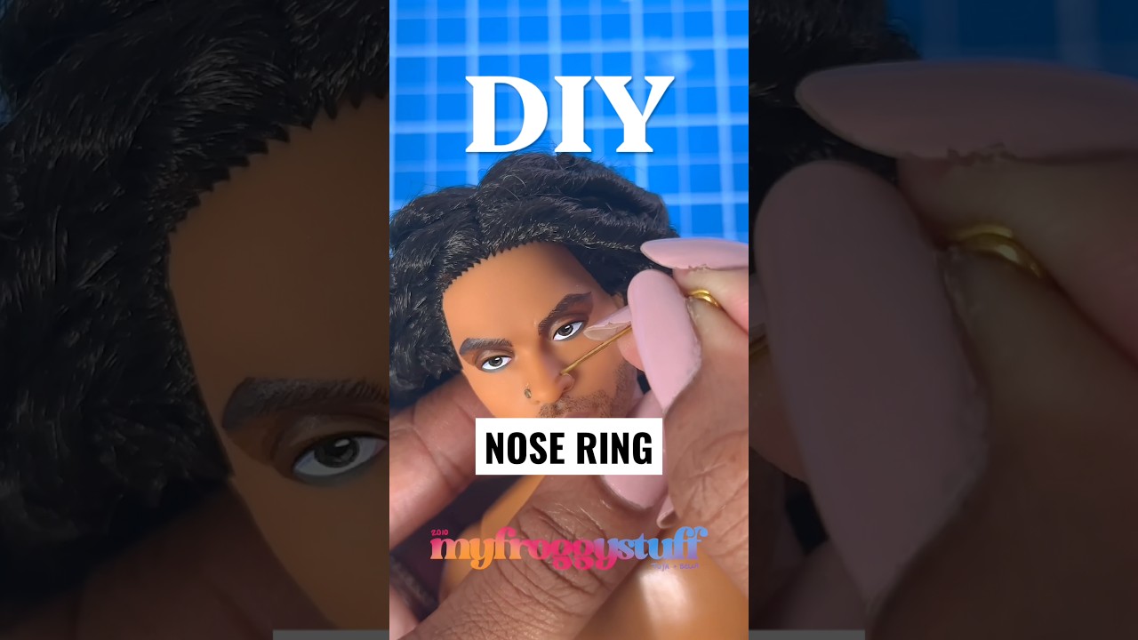 DIY Piercings For Dolls: Giving The Lenny Kravitz Doll A Nose Ring | Made To Move Body Swap