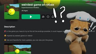 playing the most RANDOM games on roblox!?