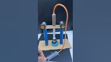 Hydraulic pressure machine #hydraulic #tech #dcmotor #science #experiment #diy
