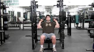 134 Seated Dumbbell Clean And Jerk