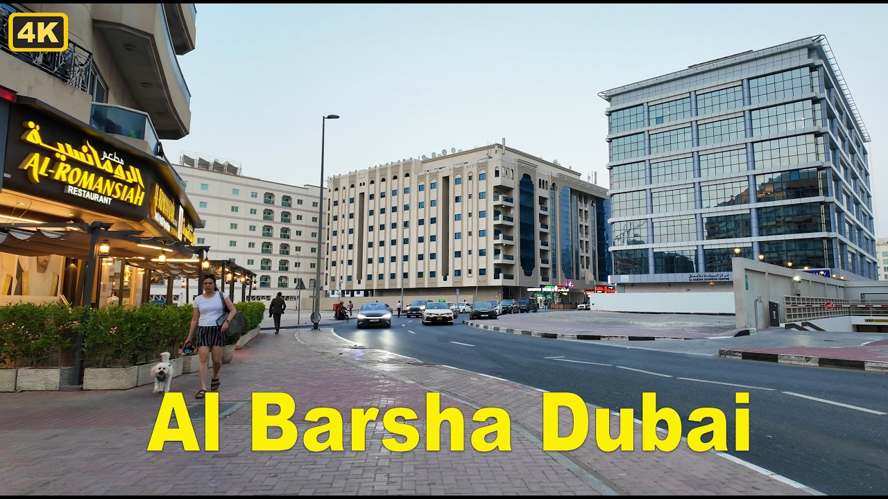 Dubai Al Barsha Streets | Evening Walking Tour | 14 June 2025